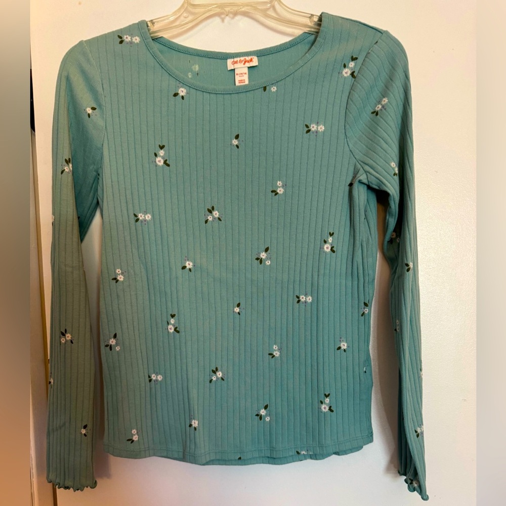 Girls long sleeve floral tee
